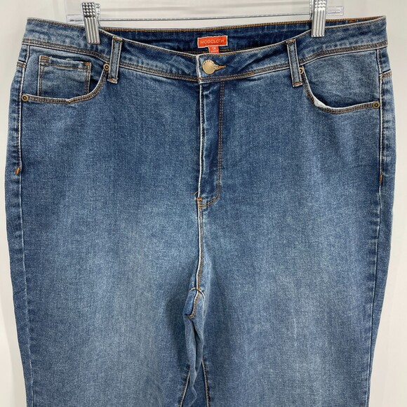 MODCLOTH High Rise Wide Leg Stretch Jeans Size 1X - Picture 2 of 6